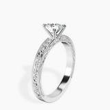 Platinum Antique Allure Vintage Lab Diamond Ring standing product image one