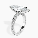 Platinum Antique Allure Vintage Lab Diamond Ring standing product image one