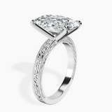 Platinum Antique Allure Vintage Lab Diamond Ring standing product image one