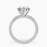 Platinum Antique Allure Vintage Lab Diamond Ring side right image one
