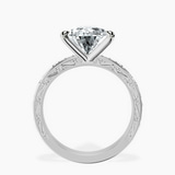 Platinum Antique Allure Vintage Lab Diamond Ring side right image one