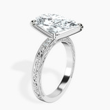 Platinum Antique Allure Vintage Lab Diamond Ring standing product image one
