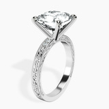 Platinum Antique Allure Vintage Lab Diamond Ring standing product image one