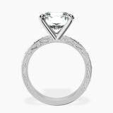Platinum Antique Allure Vintage Lab Diamond Ring side right image one