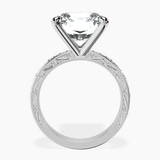Platinum Antique Allure Vintage Lab Diamond Ring side right image one