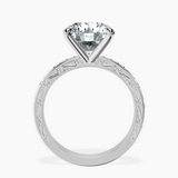 Platinum Antique Allure Vintage Lab Diamond Ring side right image one