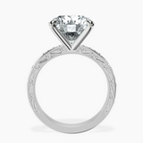 Platinum Antique Allure Vintage Lab Diamond Ring side right image one