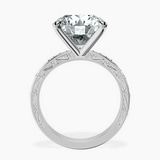 Platinum Antique Allure Vintage Lab Diamond Ring side right image one