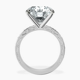 Platinum Antique Allure Vintage Lab Diamond Ring side right image one