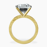 14kt Yellow Gold Antique Allure Vintage Lab Diamond Ring side right image one