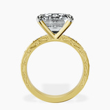 14kt Yellow Gold Antique Allure Vintage Lab Diamond Ring side right image one