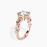 14kt Rose Gold Catrina Cutwork Lab Diamond Ring standing product image one