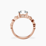 14kt Rose Gold Catrina Cutwork Lab Diamond Ring side right image one