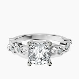 Platinum Catrina Cutwork Lab Diamond Ring front image