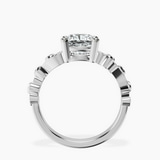 Platinum Catrina Cutwork Lab Diamond Ring side right image one