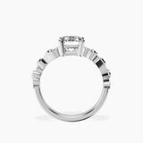 10kt White Gold Catrina Cutwork Lab Diamond Ring side right image one