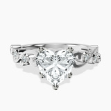 Platinum Catrina Cutwork Lab Diamond Ring front image