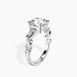 14kt White Gold Catrina Cutwork Lab Diamond Ring standing product image one