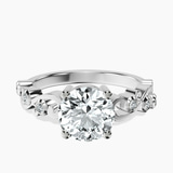 14kt White Gold Catrina Cutwork Lab Diamond Ring front image