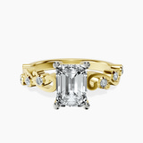 18kt Yellow Gold Catrina Cutwork Lab Diamond Ring front image