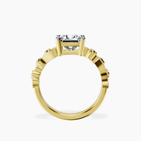 18kt Yellow Gold Catrina Cutwork Lab Diamond Ring side right image one