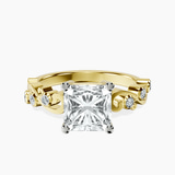 18kt Yellow Gold Catrina Cutwork Lab Diamond Ring front image