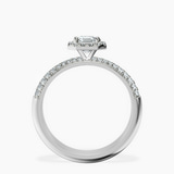 10kt White Gold Kathrine Halo Lab Diamond Ring side right image one