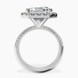 Platinum Kathrine Halo Lab Diamond Ring side right image one