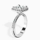 Platinum Kathrine Halo Lab Diamond Ring standing product image one