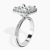 Platinum Kathrine Halo Lab Diamond Ring standing product image one
