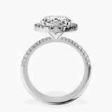 18kt White Gold Kathrine Halo Lab Diamond Ring side right image one