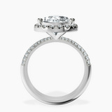 Platinum Kathrine Halo Lab Diamond Ring side right image one