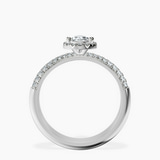 Platinum Kathrine Halo Lab Diamond Ring side right image one