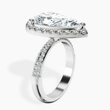 Platinum Kathrine Halo Lab Diamond Ring standing product image one