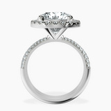 Platinum Kathrine Halo Lab Diamond Ring side right image one