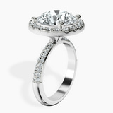 Platinum Kathrine Halo Lab Diamond Ring standing product image one
