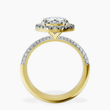 18kt Yellow Gold Kathrine Halo Lab Diamond Ring side right image one