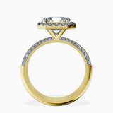 18kt Yellow Gold Kathrine Halo Lab Diamond Ring side right image one