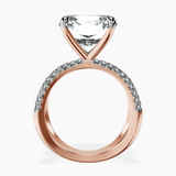 18kt Rose Gold Dakota Criss Cross Lab Diamond Ring side right image one
