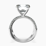 Platinum Dakota Criss Cross Lab Diamond Ring side right image one