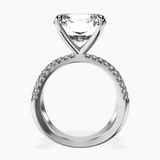 Platinum Dakota Criss Cross Lab Diamond Ring side right image one
