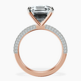 10kt Rose Gold Grace Micro pavé Eternity Lab Diamond Ring side right image one