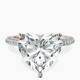 18kt Rose Gold Grace Micro pavé Eternity Lab Diamond Ring front image