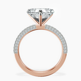 18kt Rose Gold Grace Micro pavé Eternity Lab Diamond Ring side right image one