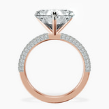 18kt Rose Gold Grace Micro pavé Eternity Lab Diamond Ring side right image one