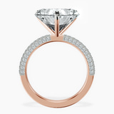 14kt Rose Gold Grace Micro pavé Eternity Lab Diamond Ring side right image one