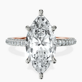 18kt Rose Gold Grace Micro pavé Eternity Lab Diamond Ring front image