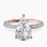 18kt Rose Gold Grace Micro pavé Eternity Lab Diamond Ring front image