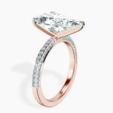 18kt Rose Gold Grace Micro pavé Eternity Lab Diamond Ring standing product image one