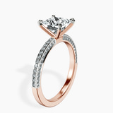 14ct Rose Gold Grace Micro pavé Eternity Lab Diamond Ring standing product image one